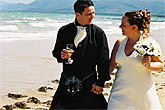 Beach Wedding in Kilt